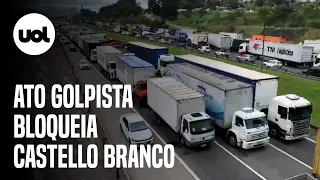 Bloqueio de estradas na Castello Branco: vídeos mostram paralisação na rodovia por bolsonaristas