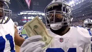 Ezekiel Elliott Donates To Salvation Army Bucket After Touchdown | NFL on Thanksgiving