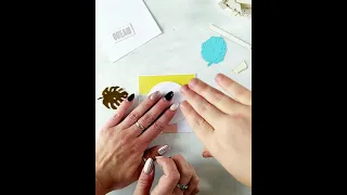 Скрапбукинг с детьми. Мини-открытка.Софа.Scrapbooking with kids. Mini greeting card tutorial. Sofia.