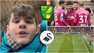 4 GOAL THRILLER AT CARROW ROAD!|NORWICH 2-2 SWANSEA|MATCHDAY VLOG #46