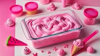 Relaxing Slime Video Mixing ice cream  into GLOSSY SLIME #slime #trending #funny