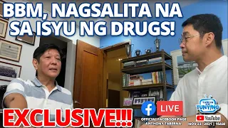 Exclusive!!! BBM,nagsalita na sa isyu ng drugs!