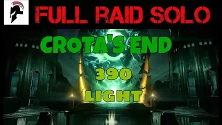 Solo Full Raid, Crota's End 390 light on Warlock