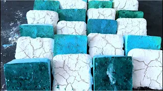 Softest pasted plain blocks + super soft vibrant teal blocks /ODDLY satisfying/ asmr 🩵