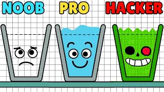 Happy Glass Colors Gameplay Walkthrough iOS, Android NOOB vs PRO vs HACKER