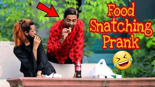 Food Snatching Prank On People Part 4 | BY AJAHSAN