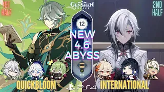 Alhaitham Quickbloom & Arlecchino International | NEW 4.6 Spiral Abyss | F12 [9★] (Genshin Impact)