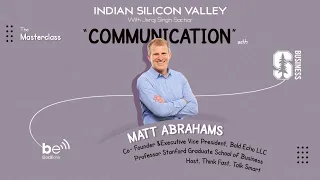 Masterclass on Communication for Founders ft. Matt Abrahams || Indian Silicon Valley