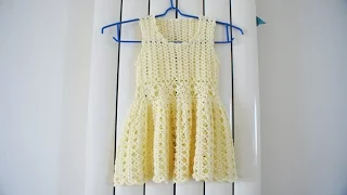 Crochet Patterns| for free |crochet baby dress| 1521