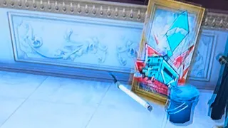 Why are the paintings floating?💀(full video)￼￼ #like #e #a #hi #subscribe #comment #funny #fortnite