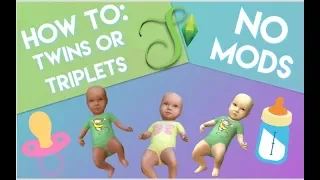 HOW TO: Get twins or triplets in The Sims 4 - NO MODS | Simology