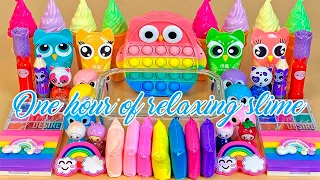 ASMR Slime 🌈🌈🌈 Three hours of relaxing slime video #7. Compilation video 1080p.