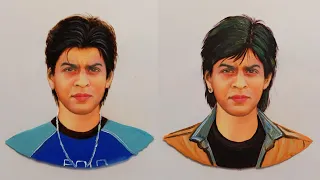 #Shorts Journey of Shahrukh Khan from 1992 to 2007 | Kalakar Sanu art #ytshortsindia