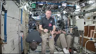 Space Station Crew Members Discuss Life in Space with Media