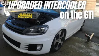 MK6 GTI GETS UPGRADED INTERCOOLER! | ARM Motorsport Intercooler & Stage 1 Tune!