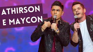 Athirson e Maycon cantam "Dou A Vida Por Um Beijo" no Faustão