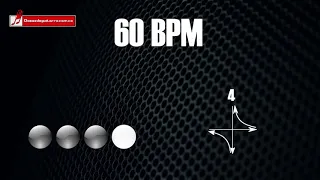 Base de batería en 4/4 a 60 BPM "drum loop" para practicar