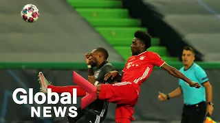 Canadian soccer star Alphonso Davies makes history in Champions League