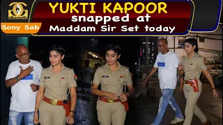 Karishma Singh snapped at Maddam Sir Set | Yukti Kapoor | Sony Sab | Glitter And Glamour |
