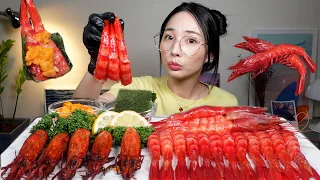 👑세상에서 제일 비싼..👑 까라비네로 새우🦐 말똥성게알 먹방 Carabinero Shrimp 🦐raw shrimp mukbang🦐