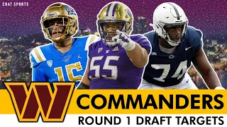 Commanders Round 1 Draft Targets: QB Options At #2 + TRADE UP In Round 1 Of The 2024 NFL Draft?