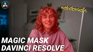 Как использовать Magic Mask Davinci Resolve 17 (удаление объекта, цветкор и добавление титров)