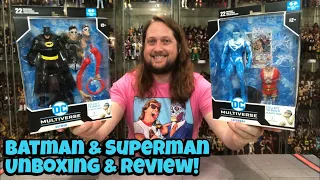 Batman & Superman DC McFarlane JLA Plastic Man BAF Unboxing & Review!