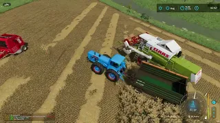 Bálázás  John Deere 4755 + Huseeton 5580 #2  Fs 22 Mezőfalva MGTSZ Megy az aratás