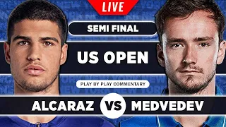 ALCARAZ vs MEDVEDEV • US Open 2023 SF • LIVE Tennis Play-by-Play Stream