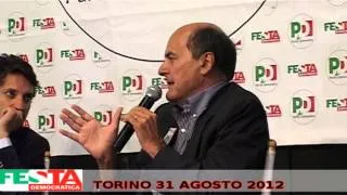 Pierluigi Bersani 31 agosto 2012 Torino Festa Democratica -Prima parte