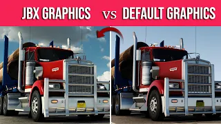 JBX Graphics vs Default Graphics | American Truck Simulator [ATS 1.40 & 1.41]