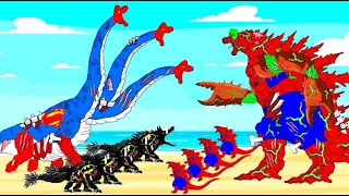 Evolution Of SPIDER GODZILLA CRAB Vs SUPER BRACHIOSAURUS, KONG, LIZZIE: Who Is The King Of Monsters?