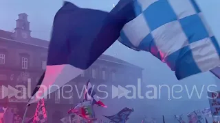 Festa scudetto Napoli, Piazza del Plebiscito  è uno spettacolo