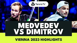 Daniil Medvedev vs Grigor Dimitrov INSANE Match Highlights | Vienna 2023