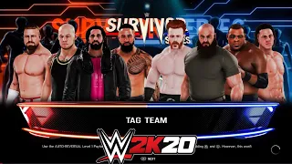 WWE 2K20 Survivor Series 2020 - Team Raw VS. Team Smackdown | WWE 2K20 8 Man Elimination