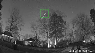 Fireball Meteor from Charlotte Thursday Feb 15th, 2024 at 3:57am.