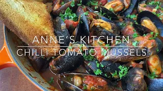 Chili Tomato Mussels in my new Le Creuset Shallow Casserole | Restaurant in your own home