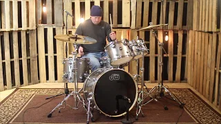 DW Performance Maple Titanium Sparkle Drum Set - 22,10,12,14,5.5x14