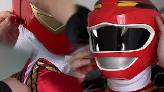 Power Rangers Wild Force & Ninja Storm Cosplay Photoshoot Suit Up (behind the scenes)