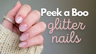 Peek a boo nails with dip powder + 9K GIVEAWAY!! 🥳