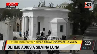 ⚫ ADIÓS A SILVINA LUNA | En instantes llega el cortejo fúnebre al cementerio de Chacarita