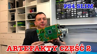 #ps4 slim z artefaktami - część #2 z naprawy #playstation 4