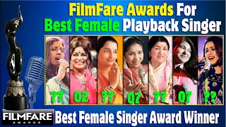 Filmfare Best Female Playback Singer Awards all Time List | 1954 - 2021 | All Filmfare Award WINNERS