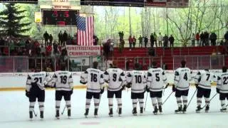 National Anthem After Win over Slovakia at 2011 IIHF Men's World U18 Championshipa