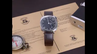 A modern remake of VC American 1921,Quartz movement, Master-style unique recessed hour-marker dial