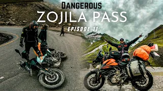 DANGEROUS ZOJILA PASS | KOLKATA TO LADAKH 2021 | EPISODE -11 #dreamtriptoladakh