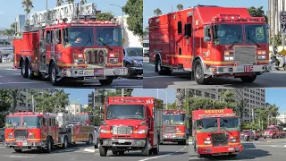 LACo.FD 3-Alarm Fire Response: Marina del Rey