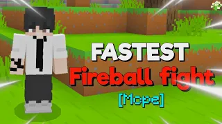 The fastest fireball fight in MCPE🙂👑🗿ZEQA | S4L PLAYZ