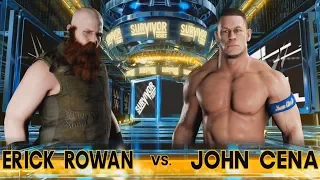 WWE 2K18 - Erick Rowan vs John Cena - Gameplay (PS4 HD) [1080p60FPS]