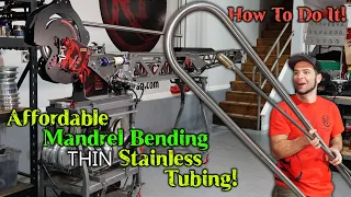 Bending 1.5 x .065 T304L Stainless Steel on the World's most affordable mandrel bender! Exhaust OK!